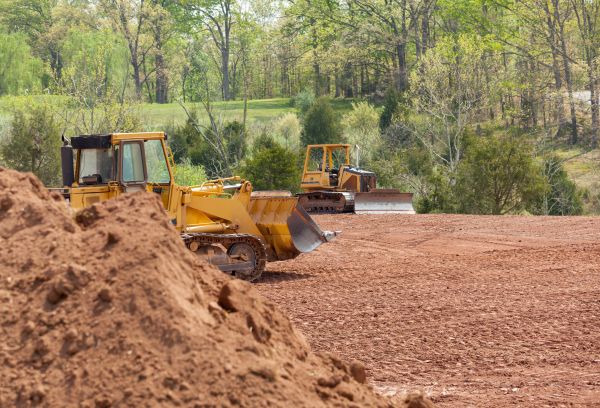 Bulldozer Land Clearing in Sandy