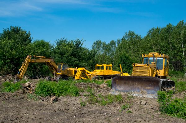 Bulldozer Clearing in Sandy